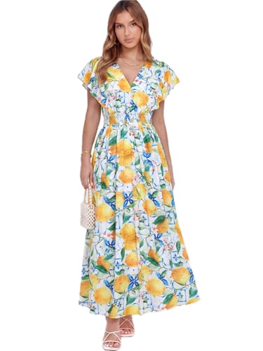 Image of Flessibili Womens Summer Floral Maxi Dress Wedding Guest Party Long Dresses 2026