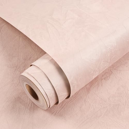Yenhome Papel Pintado Adhesivo Rosa Terciopelo 40x500cm Vinilo Adhesivo Muebles Rosa Terciopelo Papel Pintado Pared Mural Sala de Estar Habitación Vinilos de Pared Decorativos Puerta Armario Bricolaje