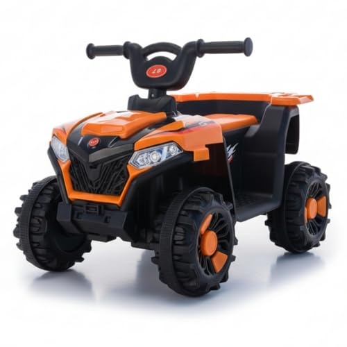 Mini Quadriciclo Elétrico Infantil Bateria 6v com Luz e Som Música (Laranja) Mini Quadriciclo Elétrico Infantil Bateria 6v com Luz e Som Música (Laranja)
