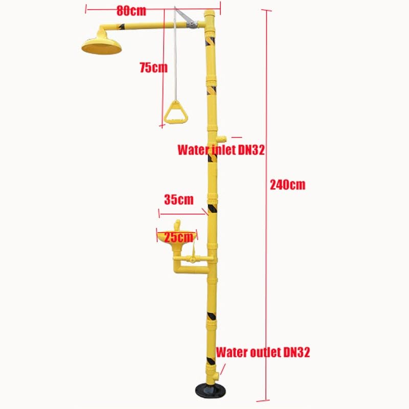 Gfdbhjer Eye Wash Station, Portable Eye Wash Station, Eye and Face Emergency Shower System, Eye and Face Washing Station