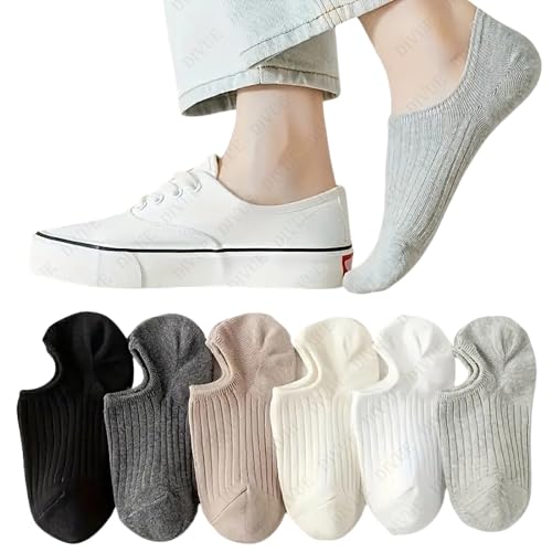 Image of DIVUE Ankle Length Low cut Socks for Men & Women | 6 Pair Multi Color Combo Pack | Soft Cotton Stretch Fabric | Breathable, Sweat Absorbent & Durable | ankle Casual Sports Socks