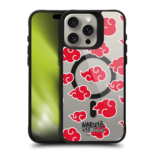 Coque Naruto Shippuden Akatsuki pour iPhone 15 Pro Max antichoc noire