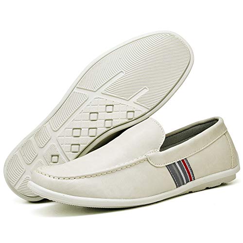 Kit 2 Pares Sapato Mocassim Zaru Gorgeus R3000 e R3002 (41, Branco/Gelo)