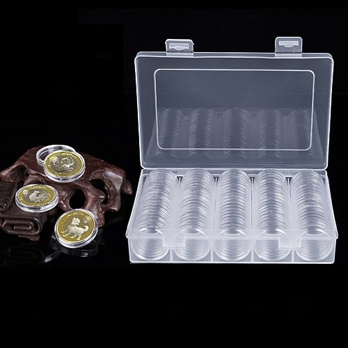 Kit de cajas transparentes para monedas 2 sets SHOWERORO miniatura 5