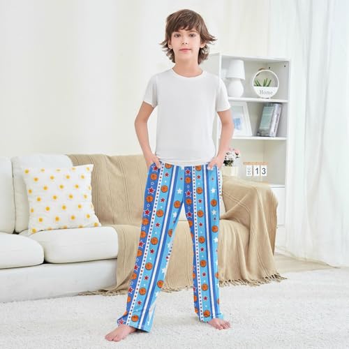 Pajama Pants Cartoon Basketball Star Long Sleep Pants Lounge Bottoms4