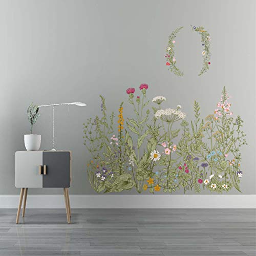 Vinilo decorativo floral removible para pared miniatura 6