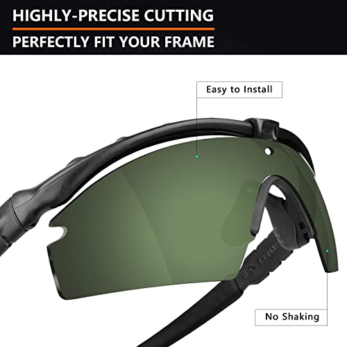 Image of Alphax Polarized Replacement Lenses for Oakley Si M Frame 3.0 OO9146 Sunglasses - Glare Reduction | Precision Cutting