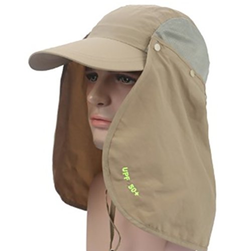 1 gorro de pesca LIOOBO de secagem rápida 360 graus rosto pescoço respirável proteção UV chapéu vise