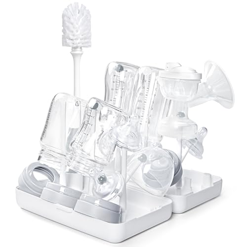 Image of Termichy Travel Baby Bottle Drying Rack, Compact Size with Large Capacity for Working Mom, Visit Families, Friends or Camping with Baby Gary