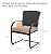 Grand patio 3 Pieces Bistro Set, Outdoor Wicker Table Set, Rocking Wicker Chairs with Removable Cushions and Small Coffee Table, Patio Furniture Sets for Balcony, Porch, Beige