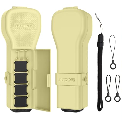 Taoricup DJI Osmo Pocket 4 �Ή� �ی�P�[�X ���[�P�[�X �ی�J�o�[ ���[�V�F�� DJI Osmo Pocket 4 �Ή� �A�N�Z�T���[ �t�B���^�[�ۊ� �t���b�v�J�o�[�̃f�U�C�� (Yellow)