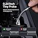 DEPSTECH 210° Two-Way Articulating Borescope, 0.24in Ultra-Slim Endoscope Camera with Lights, 4.5” IPS Screen, 5ft Waterproof Flexible Snake Tube, Industrial Inspection Camera for Automotive Mechanics