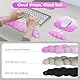 MoKo Wolke Handgelenkstütze, Ergonomische Wolke Tastatur Handgelenkstütze mit Maus Rest Handgelenk Pad, Durable Polyester Wolke Arm Rest Handgelenk Pad für Tastatur, Maus, Computer, Laptop, Rosa