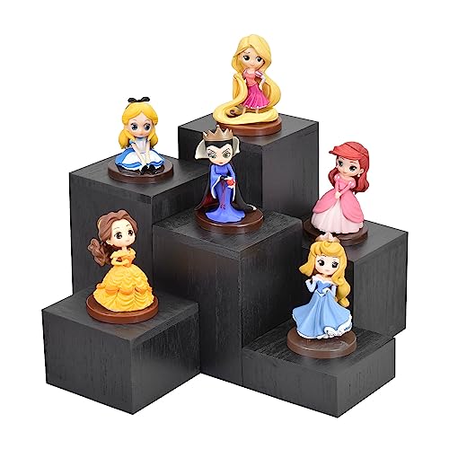 image for MOOCA Wooden 6 Pcs Square Risers for Display Jewelry and Accessories D