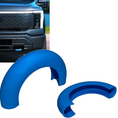 Copri gancio traino per Ford F-150 Lightning 2022-2025 - Plastica resistente agli urti - Blu elettrico - Facile installazione ClickFit - Wildside Concepts