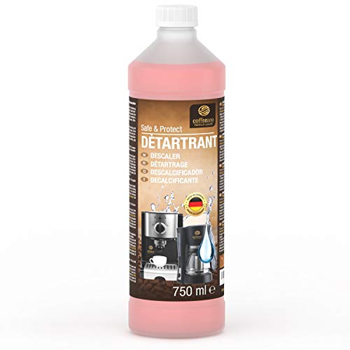 750ml Détartrant pour Delonghi, Bosch, Tassimo, Krups, Philips, Dolce Gusto, Senseo, Jura, Siemens machines à café automatiques et cafetières, 6...