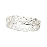 Failte Womens Celtic Knot Ring Sterling Silver Made in Ireland Size 7