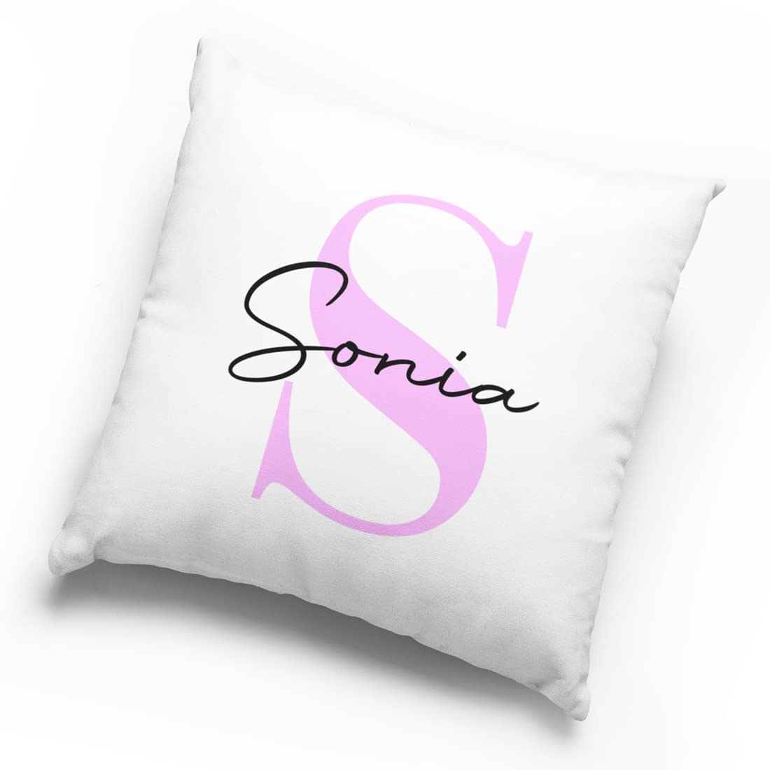Cojín Personalizado con Inicial y Nombre Relleno Incluido (35 x 35)