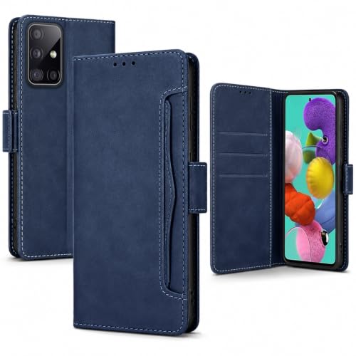 Étui de protection à rabat pour Samsung A51 cuir anti-chocs 360