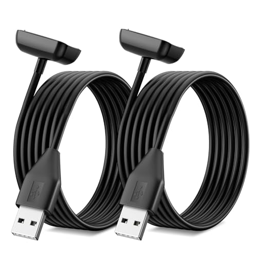 TwinkleHom 3.3Ft Charger for Fitbit Charge 6/Charge 5/Luxe Magnetic USB Charging Cable Compatible with Fitbit Luxe/Charge 5/Charge 6 Smartwatch Fitness Tracker (100cm Long Cable)