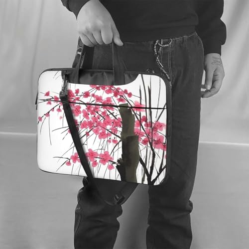 Bolso Tote para Portátil con Diseño de Bambú y Flores de Cerezo miniatura 6