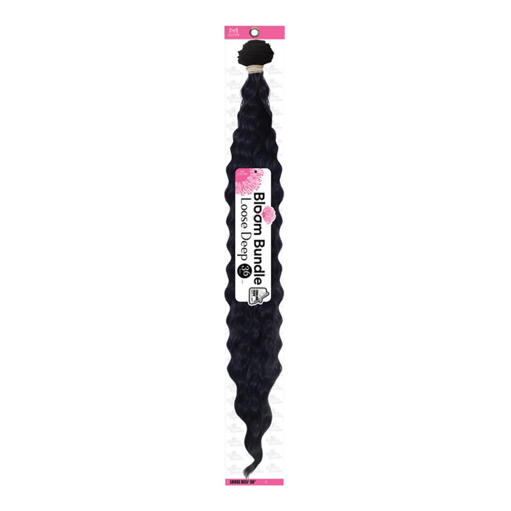 Mayde Beauty Bloom Bundle Weave LOOSE DEEP 36" (1-Pack, 1B Off Black) 1-Pack 1B Off Black