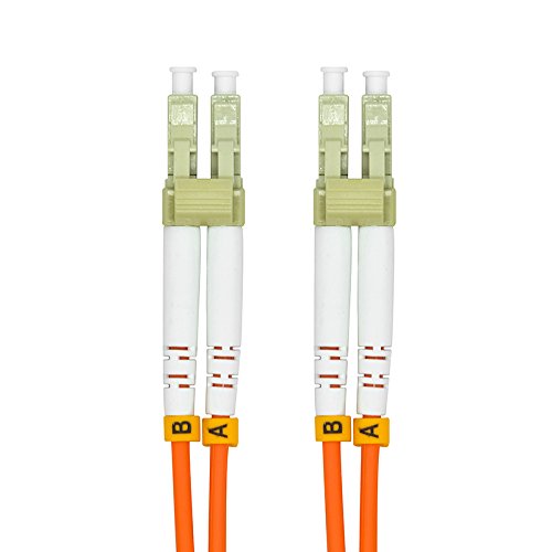 Cable de fibra óptica LC-LC duplex de 2 metros OM1 multimodo 2