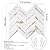 STICKGOO 10-Sheet Herringbone Tile Peel and Stick Backsplash, Calacatta Marble Mixed Light Gold PVC Stick on Backsplash, Self Adhesive Wall Tile for Kitchen and Bathroom