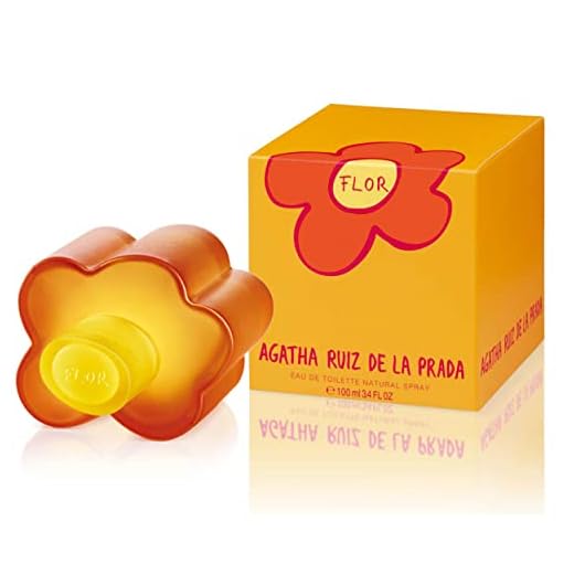 Agatha Ruiz de la Prada, Perfume, Flor, Eau de Toilette para Mujer, Larga duración, Fragancia fresca, alegre y joven, Notas frutales y florales, Optimo para uso diario, 100 ml