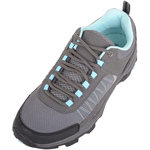 Zapatillas deportivas para correr con cordones fáciles para mujer, gris, 41 EU Cover