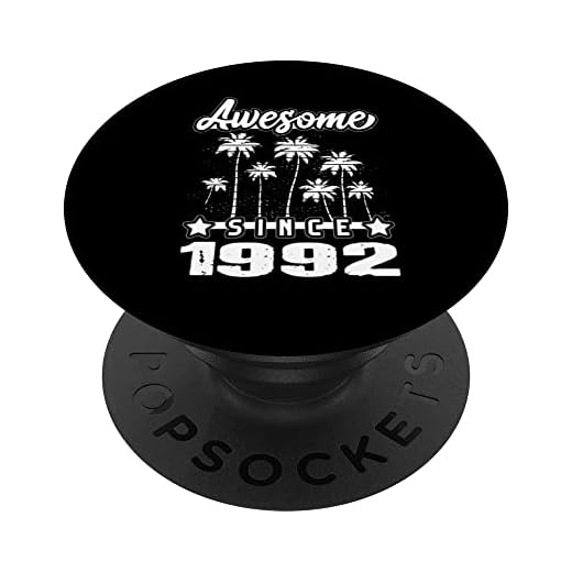 Impresionante desde 1992 Cumpleaños 1992 Vintage 1992 PopSockets PopGrip Intercambiable
