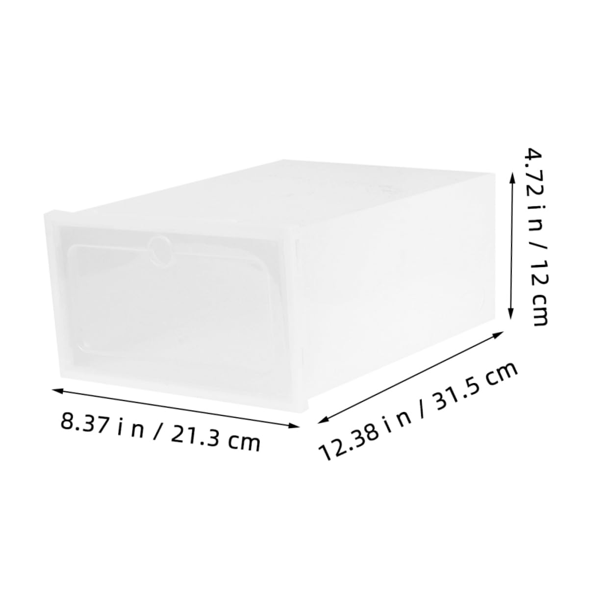 PRETYZOOM 3pcs Stackable Transparent Shoe Storage Boxes Material Sneaker Organizer for Home Bedroom and Shoe Store Space Saving Design for High Heels and Boots