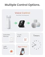 SwitchBot Elektrischer Vorhang Öffner für Gardinenstangen, Bluetooth Fernbedienung und App Steuerung, Leiser Hochleistungsmotor, Kompatibel mit Matter & Apple Home (SwitchBot Hub erforderlich) – Ansicht 9