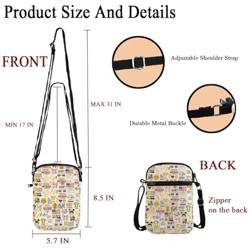 POFULL Softball Lover Gift Baseball Gift Women Softball Gift Softball Coach Gift Softball Player Crossbody Bag2