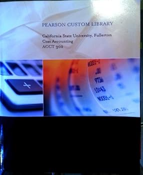 Paperback Cost Accounting, ACCT 302, Pearson Custom Library Book