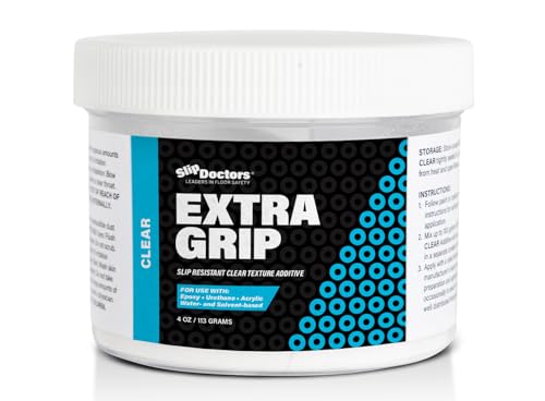 SlipDoctors Extra Grip Clear – Anti-Skid Additive for Outdoor and Indoor Surfaces Including Paint, Metal, Wood, Fiberglass, and Concrete – Anti-Slip, High Traction Additive for Paint and Coatings