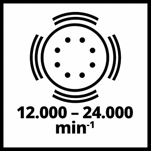 Einhell Exzenterschleifer TE-RS 40 E (400W, 12.000-24.000 1/min Schwingzahl, 125mm Scheiben-ø, aktive Staubabsaugung, Filterbox)