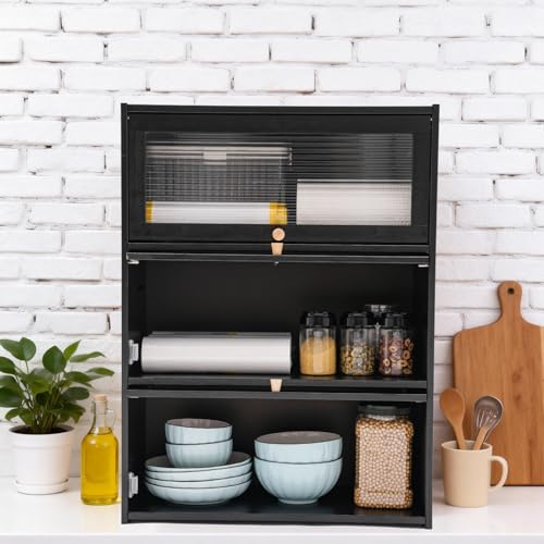 3-Tier Bamboo Kitchen Storage Cabinet