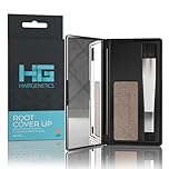 Hair Genetics Root Touch Up Hair Powder - Root Cover Up Instantly Conceals Thin Hairline, Covers Grey Roots, Easy Application, Water & Sweat Resistant Hair Colour for Fuller Hairlines (Light Brown)
