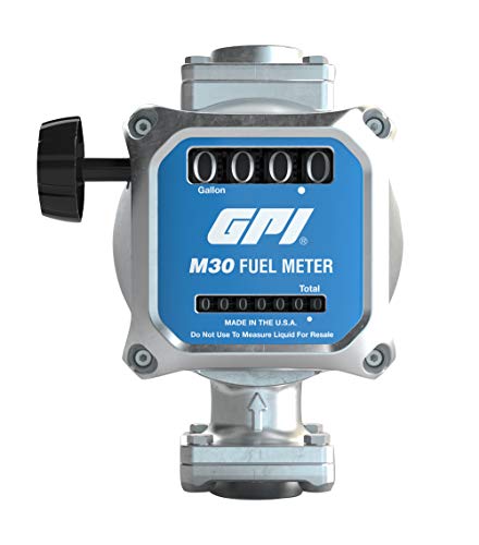 GPI 165100-01, M30-G8N Mechanical Fuel Meter, 5 to 30 GPM, 1” NPT Inlet/Outlet