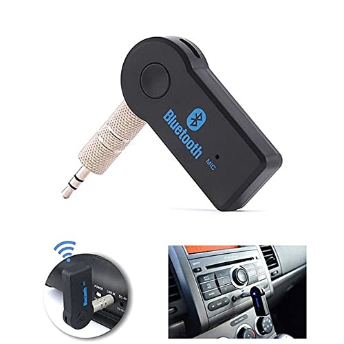 Adaptador bluetooth P2 auxiliar musicas chamadas viva voz com bateria microfone embutido