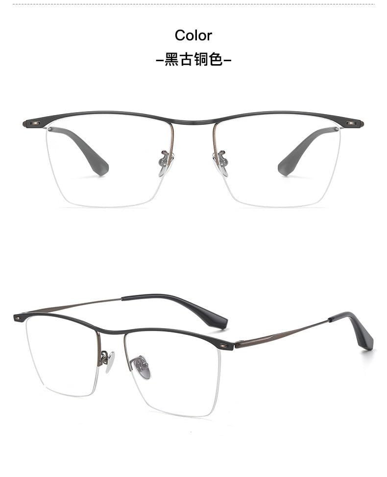 Oprawka okularów optycznych dla kobiet Damskie ultralekkie okulary optyczne Semi-Titanium