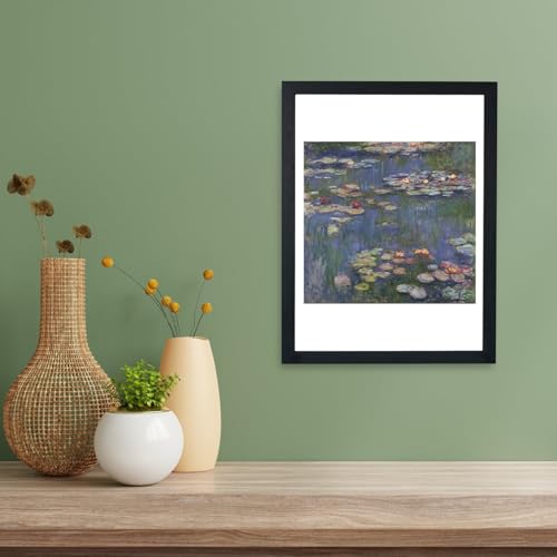Nénuphars Violet Affiche encadrée Claude Monet par Spiffing Prints Grand format - 3