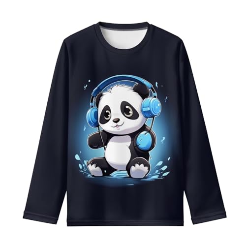Image of Girls Long Sleeve Shirts Casual Crewneck Soft T-shirts for Girls 3-16 Years Old