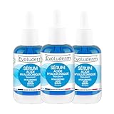 EVOLUDERM - Sérum Acide Hyaluronique - 30ml - 98% d'Ingrédients d'Origine Naturelle - Végan - Lot de 3 x 30ml