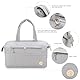 KADUNDI Wickeltasche Tote mit Wickelstation Upgrade Multifunktions-Babytasche mit verstellbarem Schultergurt（Grau）