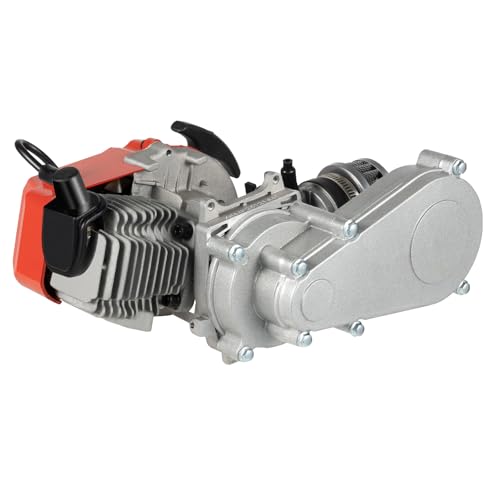 Motor de gasolina completo de 2 tiempos de 49 cc para motocicleta, con carburador de engranaje, quad Dirt Pit Bike para minimoto, mini moto de motocross o mini quad, bicicleta de bolsillo de gas,