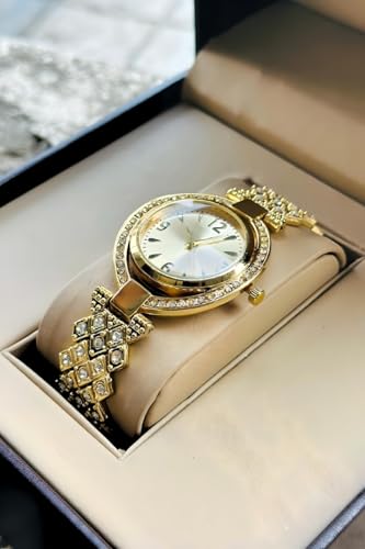 Image of styledose Women Analogue Wrist Watches for Women's & Girls&Miss&Ladies Diamond Studded Stylish Bracelet Strap
