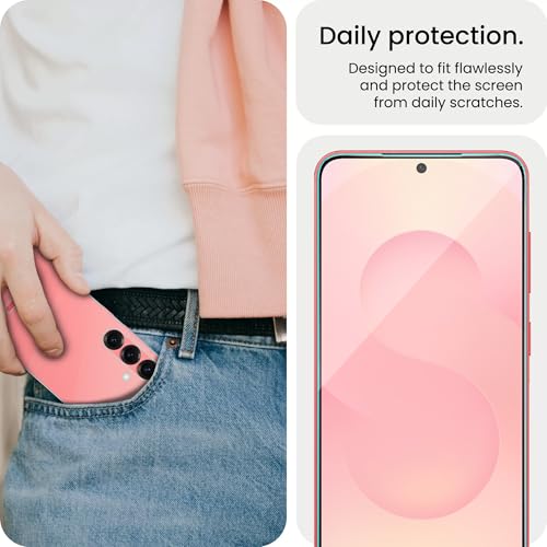 Image of ArmourPro Tempered Glass Screen Protector for Samsung Galaxy S25 Plus 5G (6.7 Inch) With Back Nano Membrane, Edge-to-Edge Protector Coverage With Easy Cleaning Kit | Black