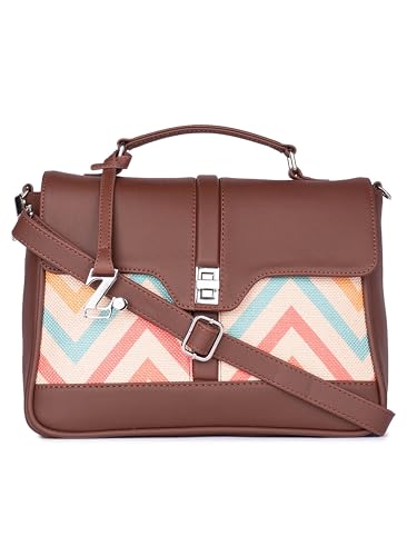 Image of ZOUK | Women's Vegan Leather | Stylish Handbag with Adjustable Strap, Top Handle |